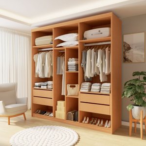 Closet Casal sem Portas 4 Gavetas Miami