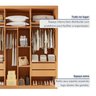 Closet Casal sem Portas 4 Gavetas Miami - 5