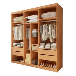Closet Casal sem Portas 4 Gavetas Miami - 2