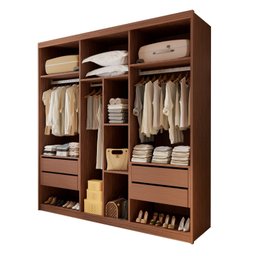 Closet Casal sem Portas 4 Gavetas Miami - 2