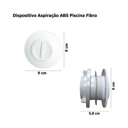 Dispositivo de Aspiração Abs Piscina Fibra 50mm - 10
