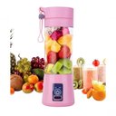 Ver imagem 5 de Mini Liquidificador Portátil Cabo Bateria 6 Lamina - Rosa