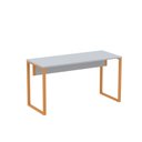 Ver imagem 3 de Mesa Madeira X M134/60P25TUB 134cm Industrial Cinza e Laranja Picasso
