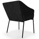 Ver mais imagens de Kit 3 Cadeiras para Sala de Jantar Estar Living Olívia L02 Linho Chumbo - Lyam Decor