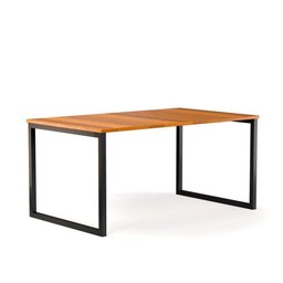 Mesa de Cozinha Austria Retangular 160x85 Estilo Industrial 6 Lugares Sala de Jantar e Restaurante - 3