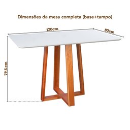 Conjunto Mesa Itália com 4 Cadeiras de Madeira Maciça e Estofada Sophia Authentic Espresso Móveis - 7