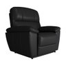 Poltrona do Papai Reclinável Elétrica Armênia Power Touch Couro Preto - Gran Belo - 1