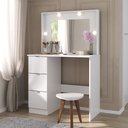 Ver imagem 4 de Penteadeira Camarim com Espelho 3 Gavetas Los Angeles