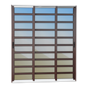 Ver imagem 1 de Porta Cor.c/Trav.3F.Móv.1/3 210x120 Elite c/Fecho Autom V.Ref.Mix Corten Brimak