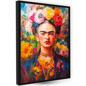 Quadros Decorativos Premium Inspiração Arte Pintura Frida A3