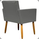 Ver imagem 5 de Kit 2 Poltronas Decorativas Para Recepção Manicure Sala Escritório Consultório Corino