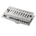 Ver imagem 3 de Ralo Linear 20cm Aço Inox Kit 22 Uni Banheiro Lavabo Quintal Piscina Area Externa Anti Odor Anti Ins