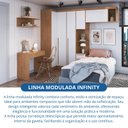 Ver mais imagens de Guarda-roupa Solteiro Modulado 6 Peças Infinity