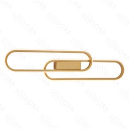 Arandela 15×60cm 38w 3000k 8000lm Bivolt Metal Dourado+silicone - 1