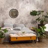 Espelho decorativo de parede redondo com moldura Premium Atenas Imbuia - 3