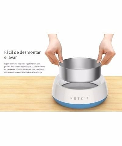 Comedouro Com Balança Para Cães E Gatos Grande TrendPet Smart Metal - 4