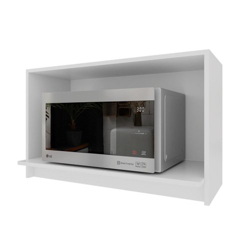 Armário Aéreo Cozinha 80 cm Bariloche 100 % MDF 6225.33 Branco - Indekes