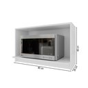 Ver imagem 2 de Armário Aéreo Cozinha 80 cm Bariloche 100 % MDF 6225.33 Branco - Indekes