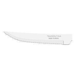 Kit - Jogo de Facas e Garfo Leme 12 Peças em Aço Inox Cabo Preto Pbag - Tramontina - 4