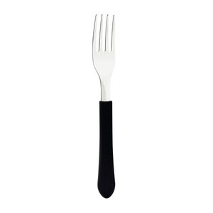 Kit - Jogo de Facas e Garfo Leme 12 Peças em Aço Inox Cabo Preto Pbag - Tramontina