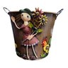 Vaso Cachepô Decorativo em Lata com Alça (menina) Top Garden - 1