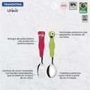 Ver imagem 2 de Jogo de Talheres Infantil Colorido Tramontina Lirous 02pçs