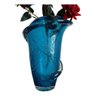 Vaso Murano Decorativo Azul Entrelaçado 25 X 19 - 3