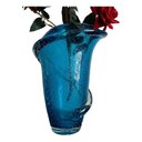 Ver imagem 3 de Vaso Murano Decorativo Azul Entrelaçado 25 X 19