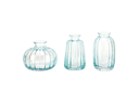 Ver imagem 1 de CONJ TRIO VASO DECORATIVO DE VIDRO CRISTAL REDONDO ENFEITE