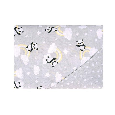 Jogo de Lençol de Berço Americano Bublim: Cinza