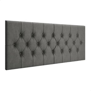 Cabeceira Dubai P/ Cama Box Casal Capitonê 1,40 Cm - Cinza