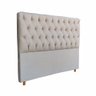 Cabeceira Decor Paris Cama Box Solteiro 1,00 M Suede Bege - 2