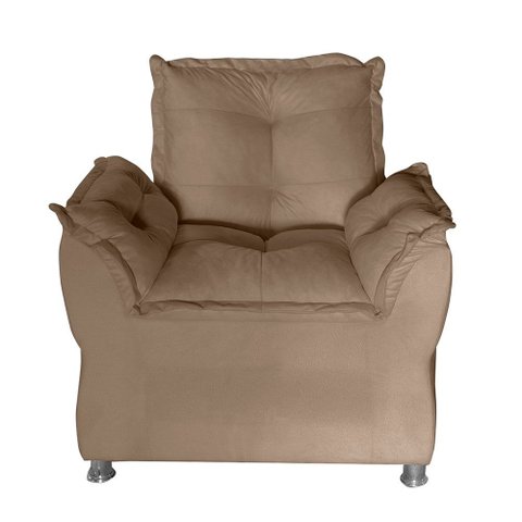 Poltrona de Amamentação Escritorio Sala de Espera para Consultorio Salão de Beleza Cappucino