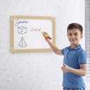 Ver imagem 7 de Lousa Quadro Branco Madeira 30x40cm Multiuso Anotacoes Planejamento Mural Moldura MDF Adulto Infanti
