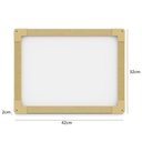 Ver imagem 4 de Lousa Quadro Branco Madeira 30x40cm Multiuso Anotacoes Planejamento Mural Moldura MDF Adulto Infanti