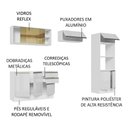 Ver imagem 5 de Armário de Cozinha Completa 100% MDF 270cm Frentes Branco Brilho Acordes Madesa 08