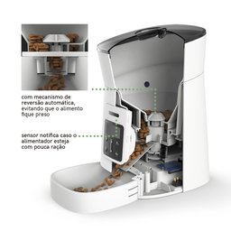 Alimentador Automático 4L Auto Feeder Branco Mimo Tech - PP010 PP010 - 4