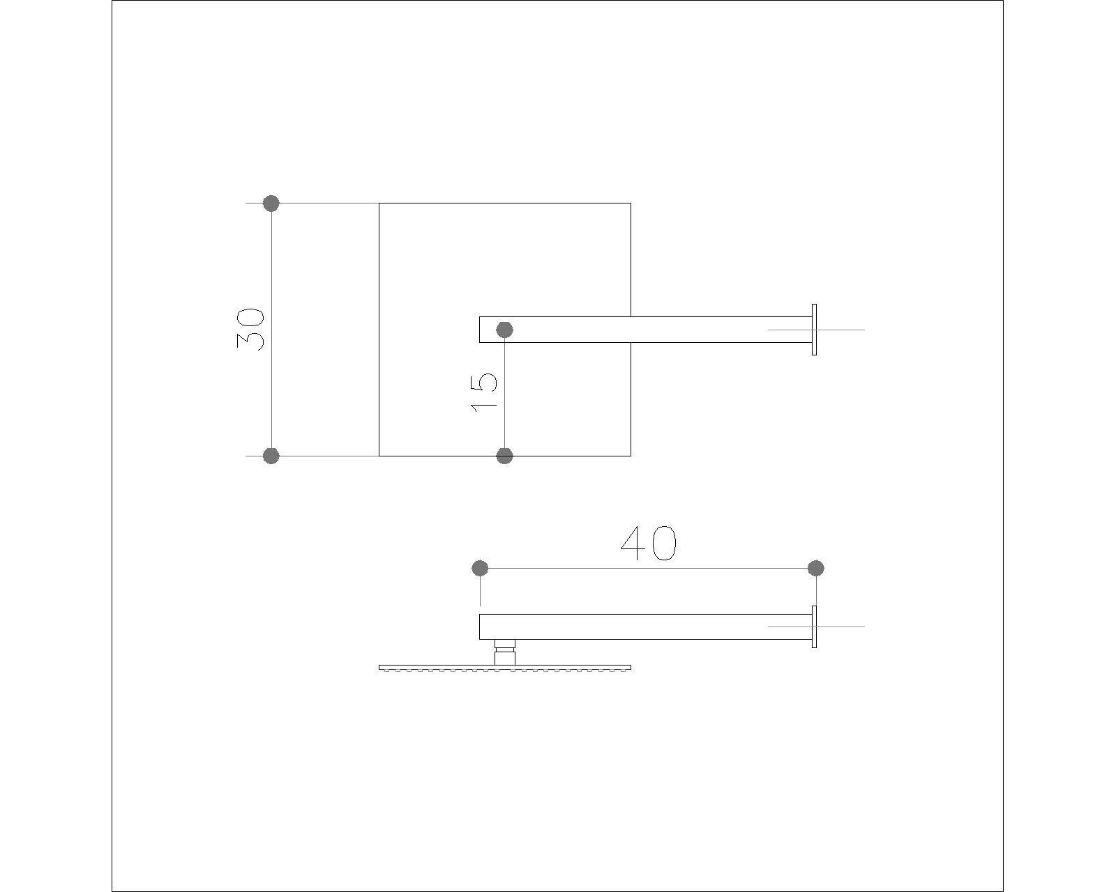 Ducha Quadrada de Parede Inox 30x30cm - Preto Matte Konnen Square - 3