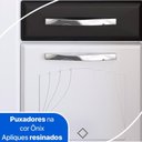 Ver imagem 5 de Balcão de Cozinha de Aço Gabinete para Pia 3 Portas 2 Gavetas 150cm Multimóveis Cr20355