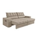 Ver imagem 3 de Sofá Oscar Plus 2,30m Retrátil/reclinável Suede Capuccino - Xflex