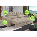 Ver imagem 2 de Sofá Oscar Plus 2,30m Retrátil/reclinável Suede Capuccino - Xflex
