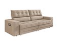 Ver imagem 4 de Sofá Oscar Plus 2,30m Retrátil e Reclinável Suede Capuccino - Xflex