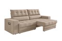 Ver imagem 6 de Sofá Oscar Plus 2,30m Retrátil e Reclinável Suede Capuccino - Xflex