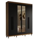 Ver imagem 4 de Guarda-Roupa Casal com Pés 6 Portas Batentes com Espelho Saturno Madesa