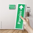 Ver imagem 3 de Placa Liberdade ou Paraíso - Quadro ou placa decorativa com 2 peças - 15mm - Quadro decorativo (Bord