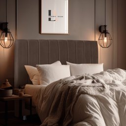 Cabeceira Estofada Cama Box Queen Carla 160cm Marrom - 2