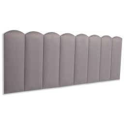 Cabeceira Queen Modulada Nuvem Cama Box Suede Cinza - 1