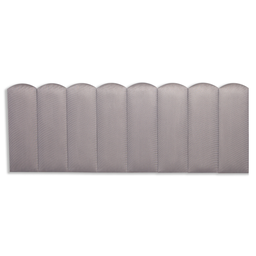 Cabeceira Queen Modulada Nuvem Cama Box Suede Cinza - 3