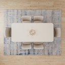 Ver imagem 5 de Conjunto Mesa Adriana 200cm com Vidro 06 Cadeiras Anne Marrom/Nature/Off White/Caramelo