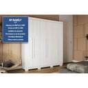 Ver imagem 2 de Guarda Roupa Solteiro 6 Portas e 3 Gavetas Paolla Nature/off White - Acp